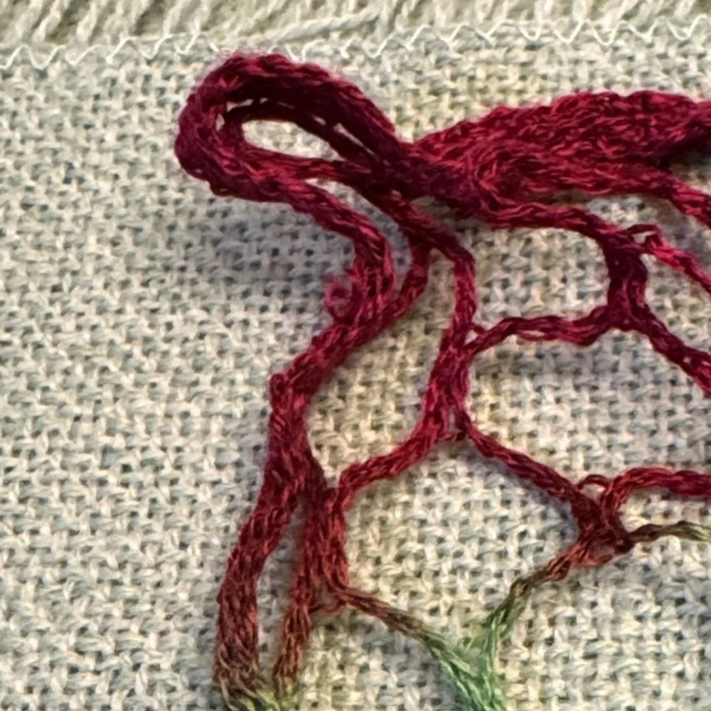 Multi-colored Crochet Ruffled Scarf - Picture 14 of 16